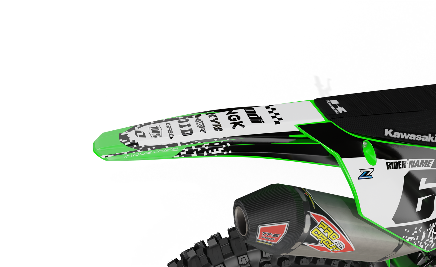 PRO RACING graphics kit for KAWASAKI bikes