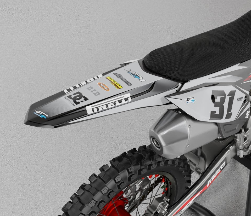 LINEX GRAY graphics kit for HONDA bikes