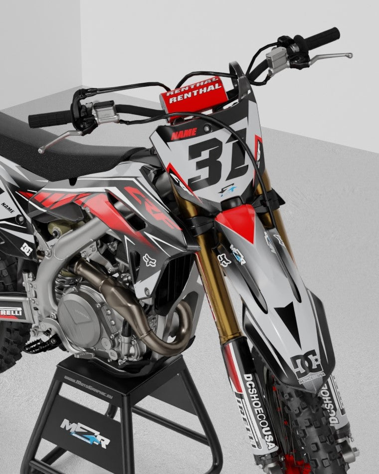 LINEX GRAY graphics kit for HONDA bikes