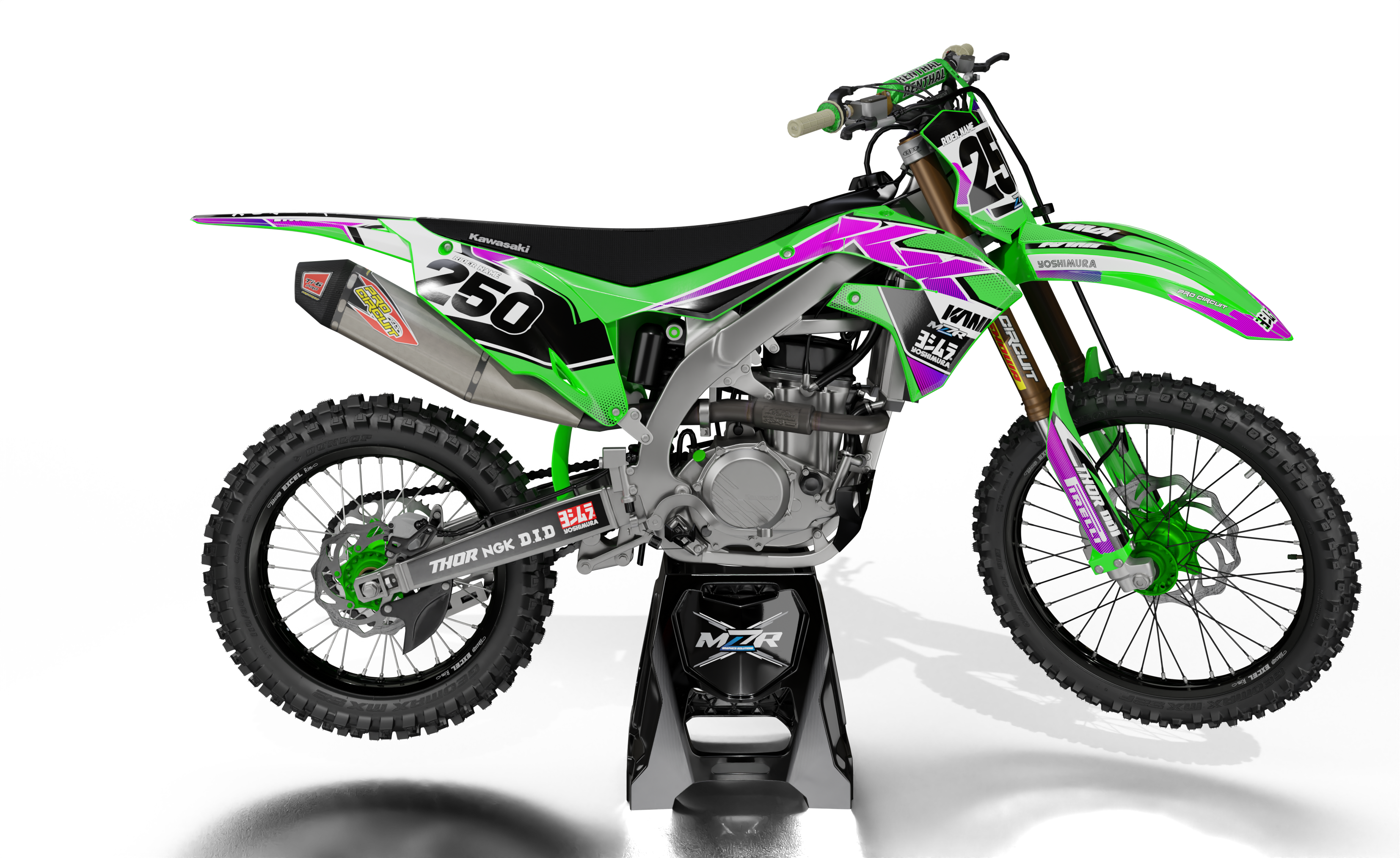 RUTS graphics kit for KAWASAKI bikes