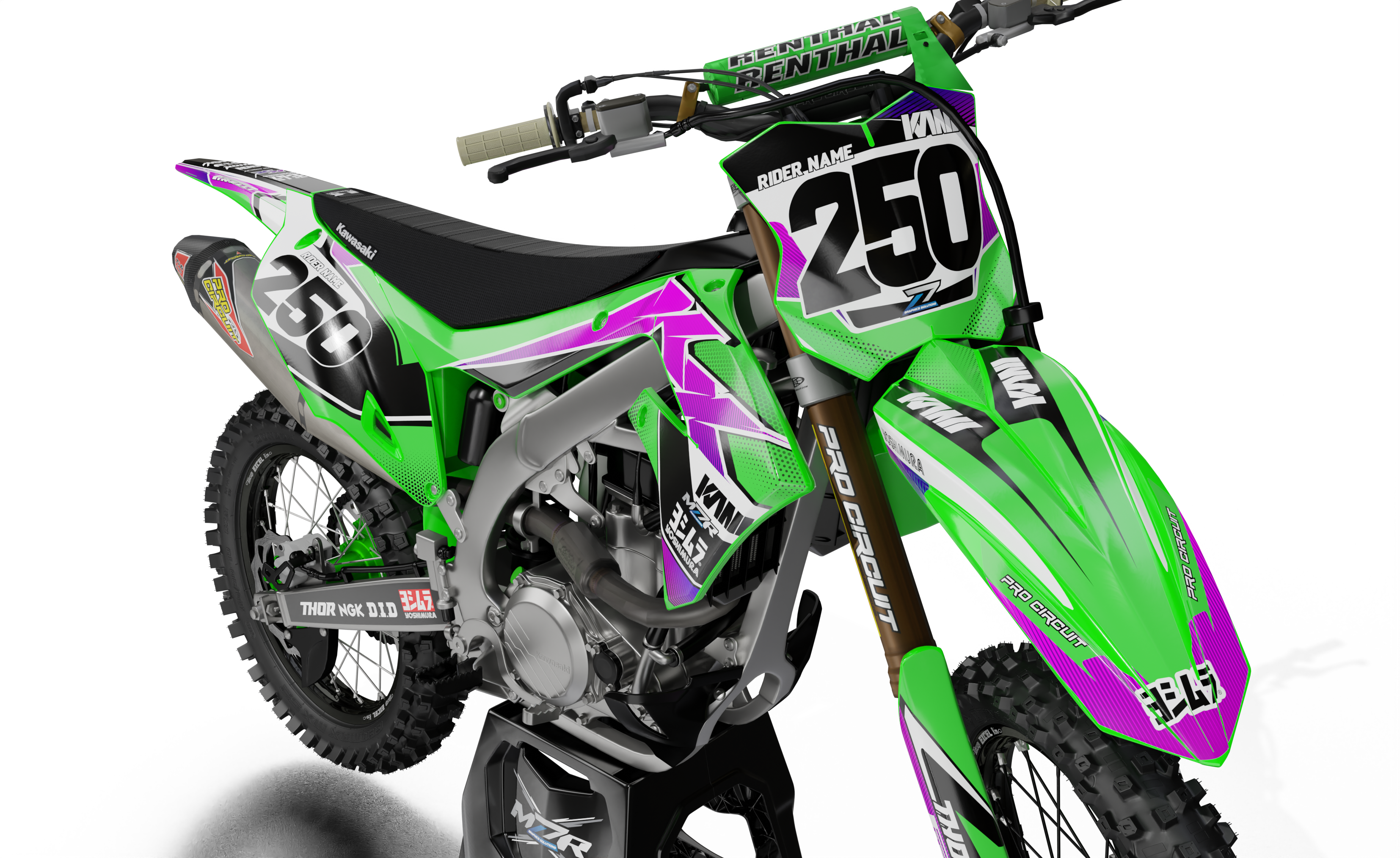 RUTS graphics kit for KAWASAKI bikes