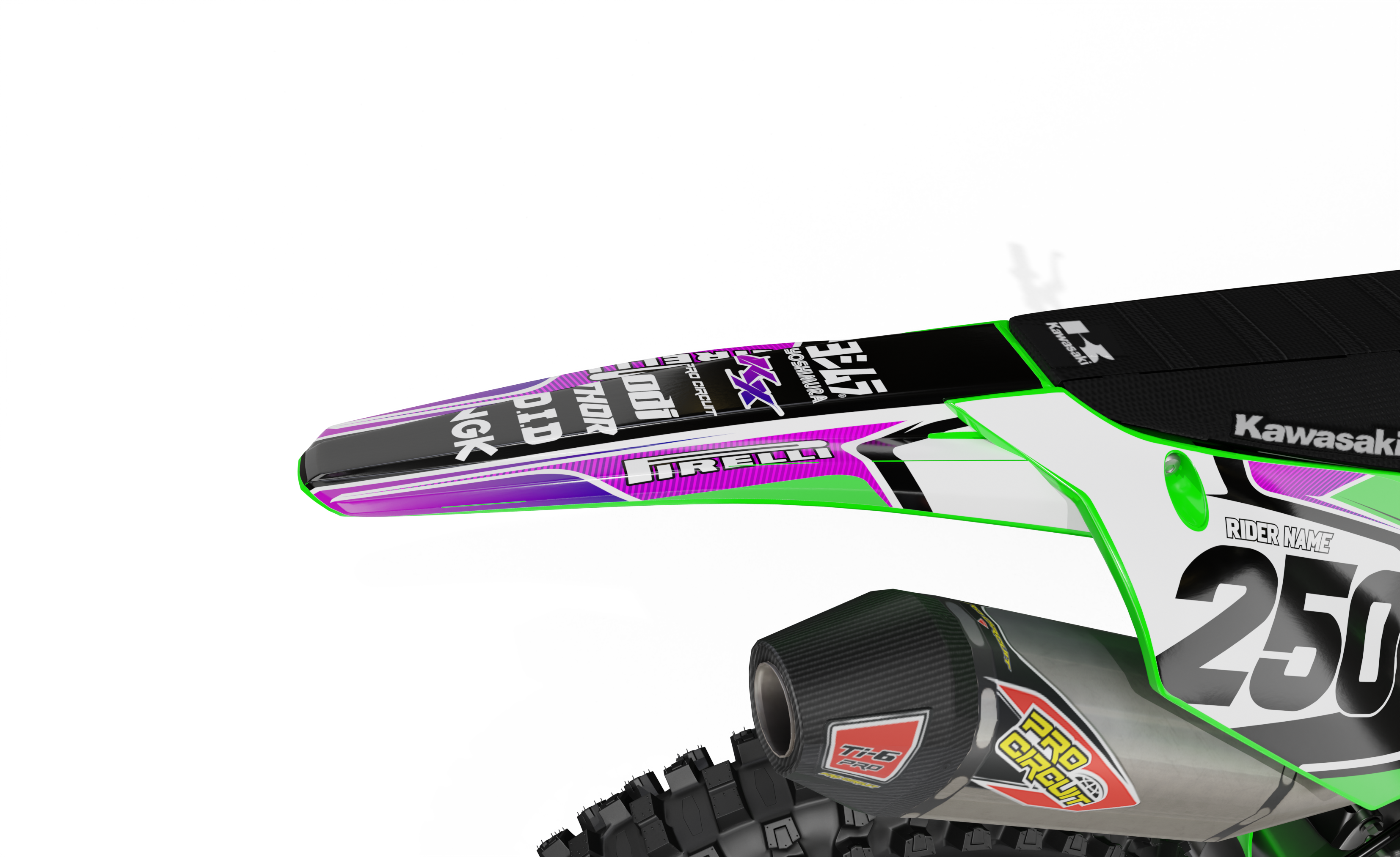RUTS graphics kit for KAWASAKI bikes