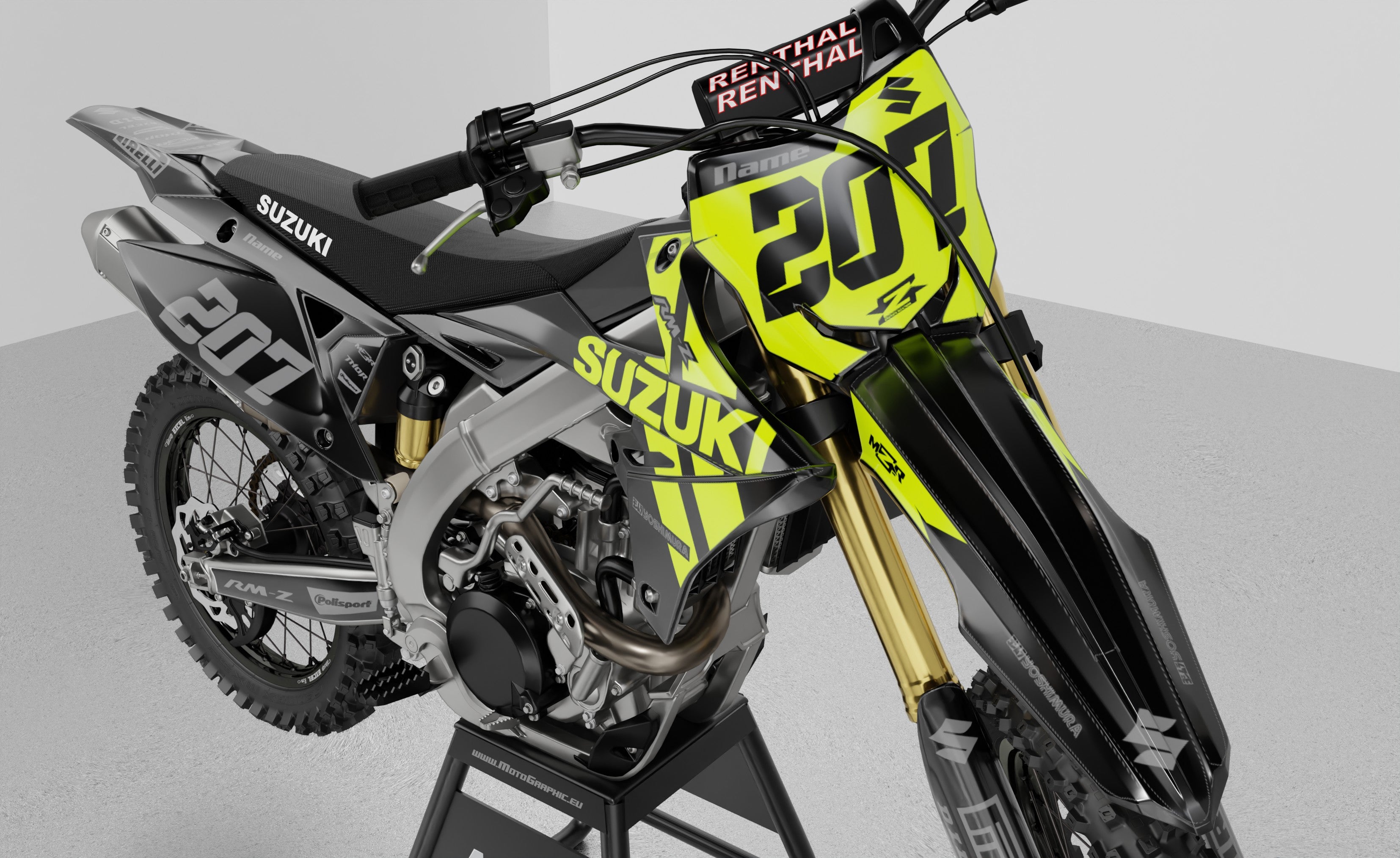FLUO graphics kit for SUZUKI bikes