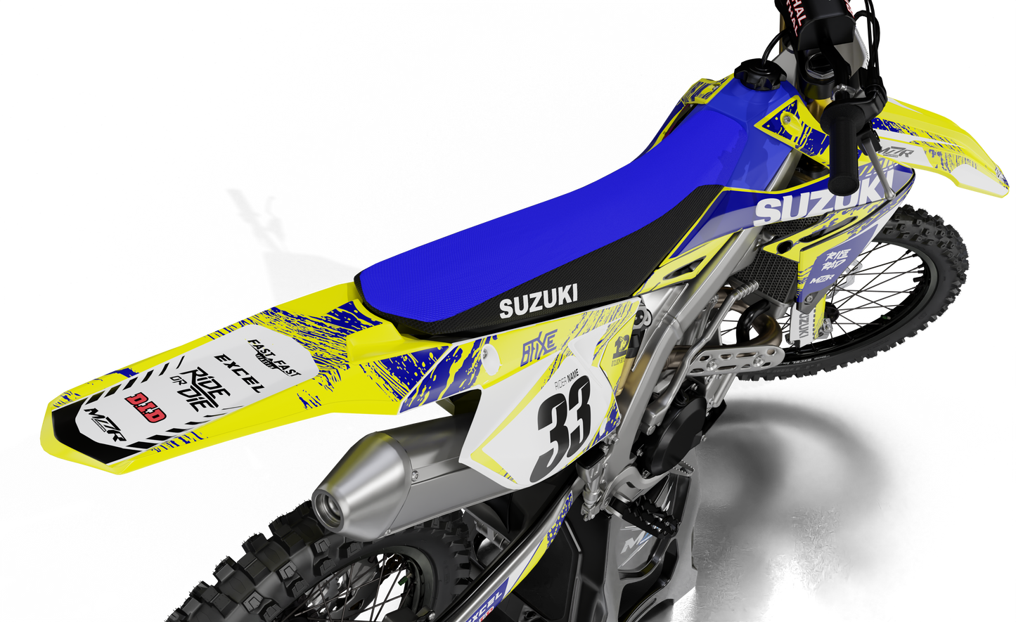 DIRT-Grafiken Set für SUZUKI-Motorräder