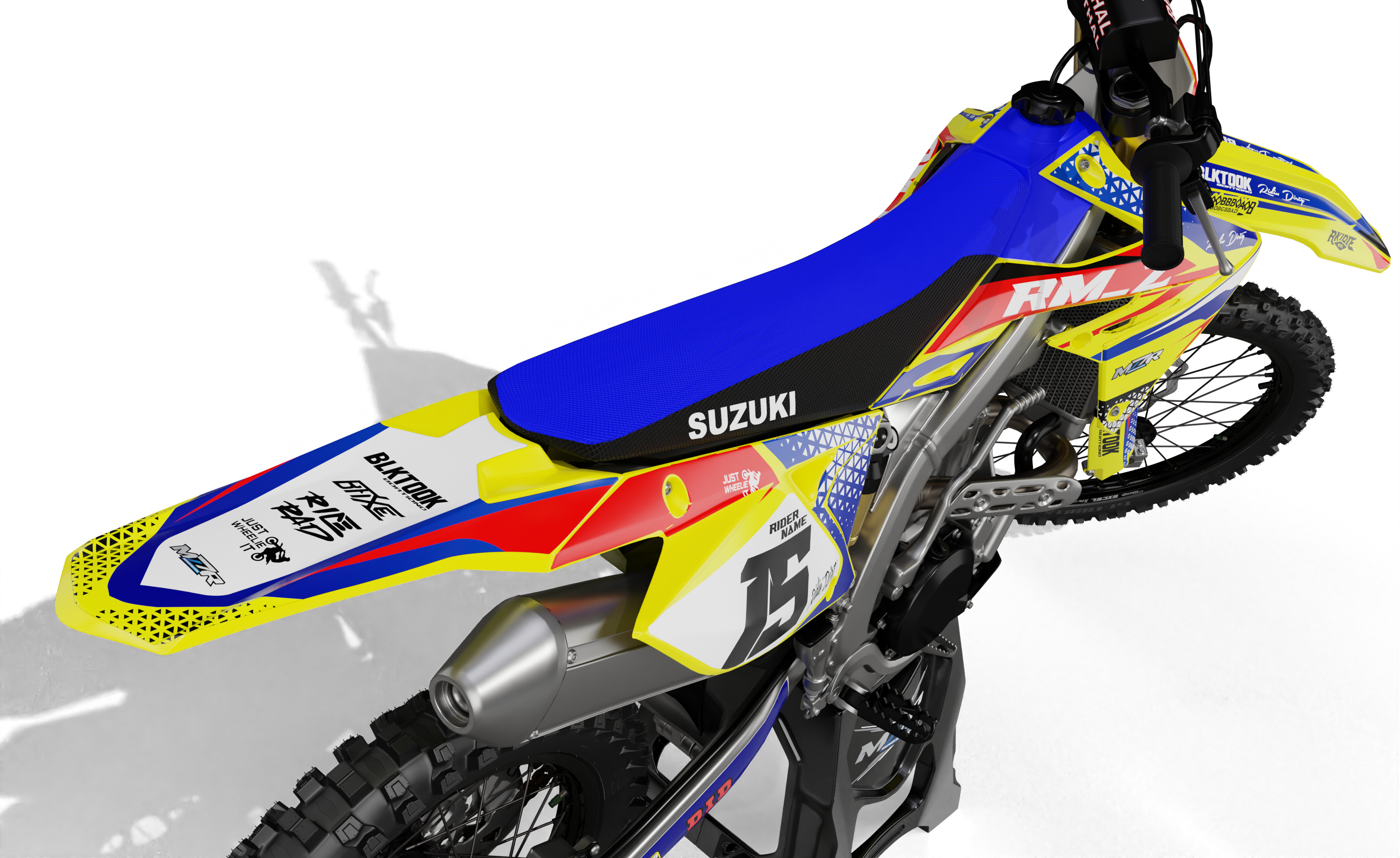 TRIPLE-Grafiken Set für SUZUKI-Motorräder