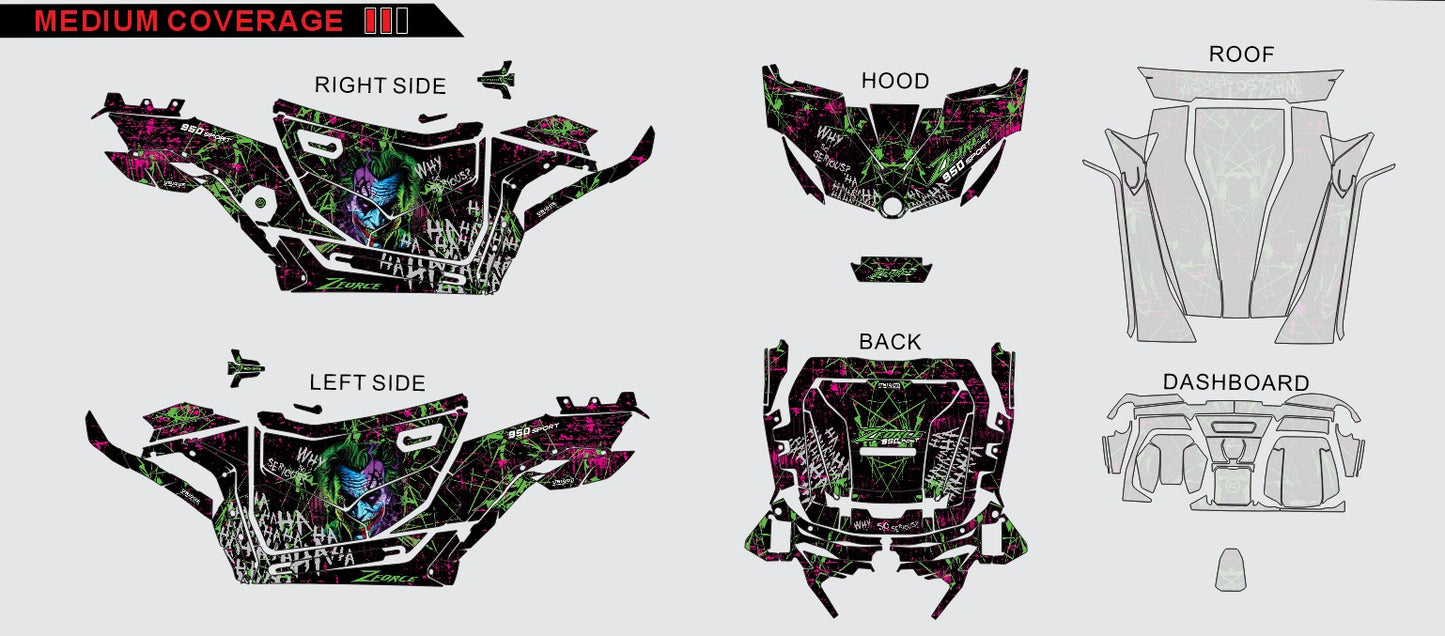 Joker graphics kit for ZForce 950 2-Door [2023+]