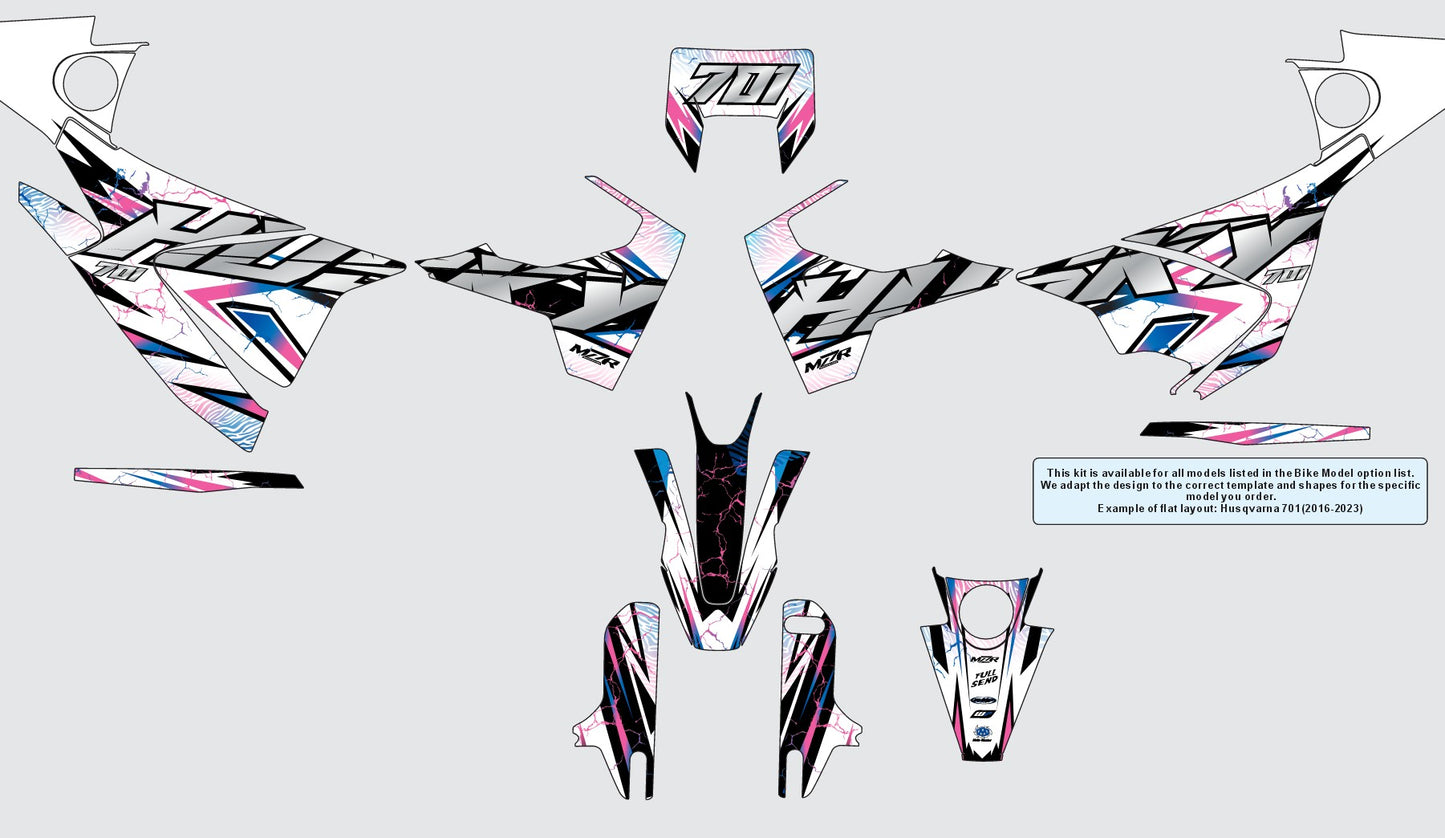 CRAZY Grafiken Set für HUSQVARNA-Motorräder