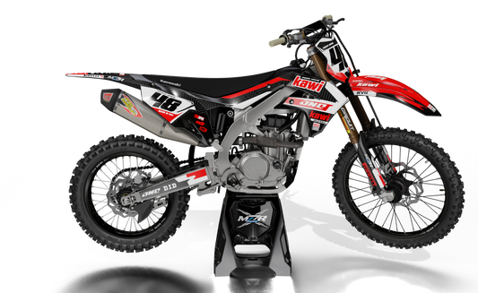 ONE RED graphics kit for KAWASAKI bikes