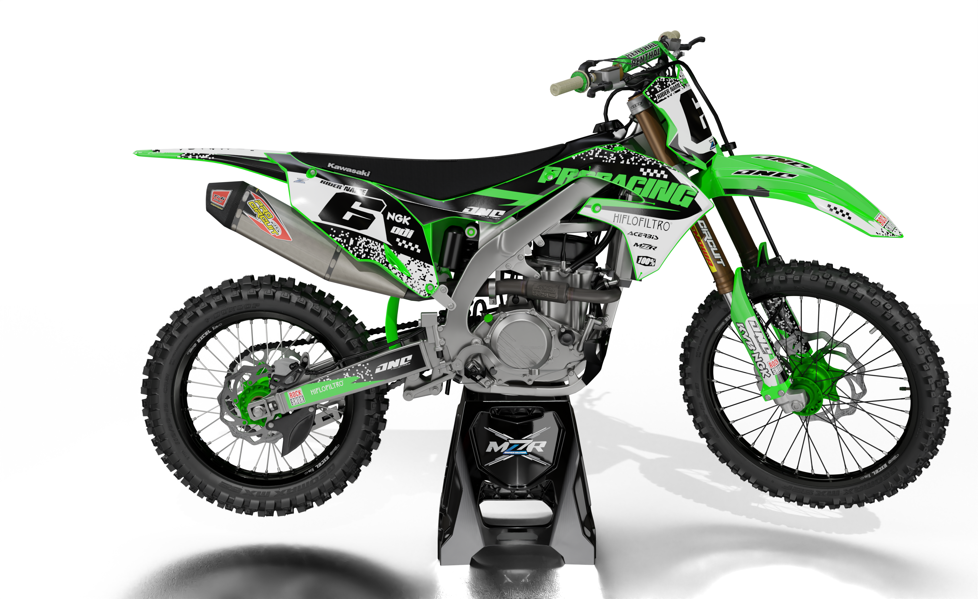 PRO RACING graphics kit for KAWASAKI bikes