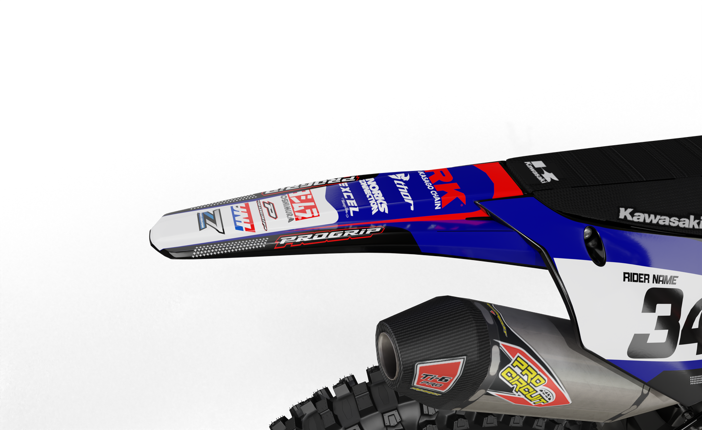 WORKS graphics kit for KAWASAKI bikes