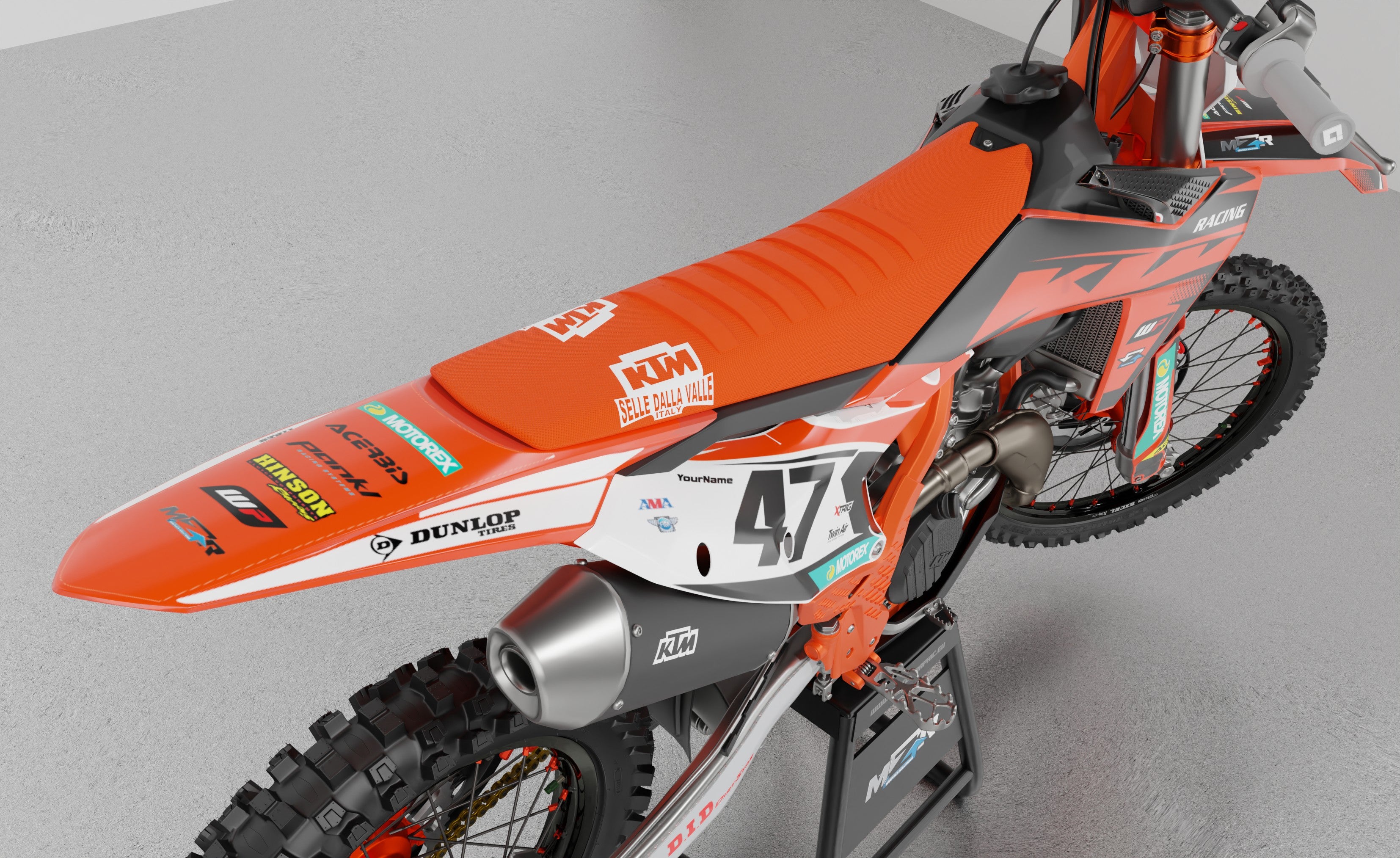 RACING graphics kit for KTM bikes