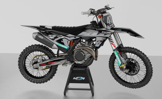 RACING GRAY graphics kit for KTM bikes