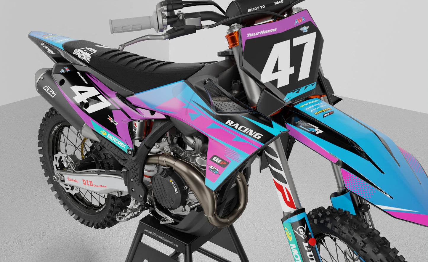 RACING VIO graphics kit for KTM bikes