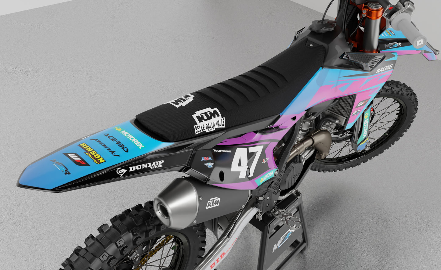 RACING VIO graphics kit for KTM bikes