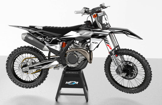 SEPHIA BLACK graphics kit for KTM bikes