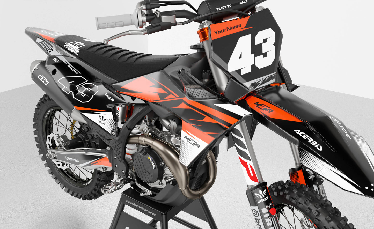 SEPHIA Grafiken Set für KTM-Motorräder