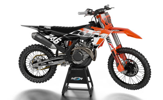 Whip graphics kit for KTM bikes