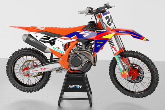 RB replica graphics kit for KTM bikes