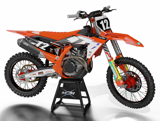 Scrub graphics kit for KTM bikes