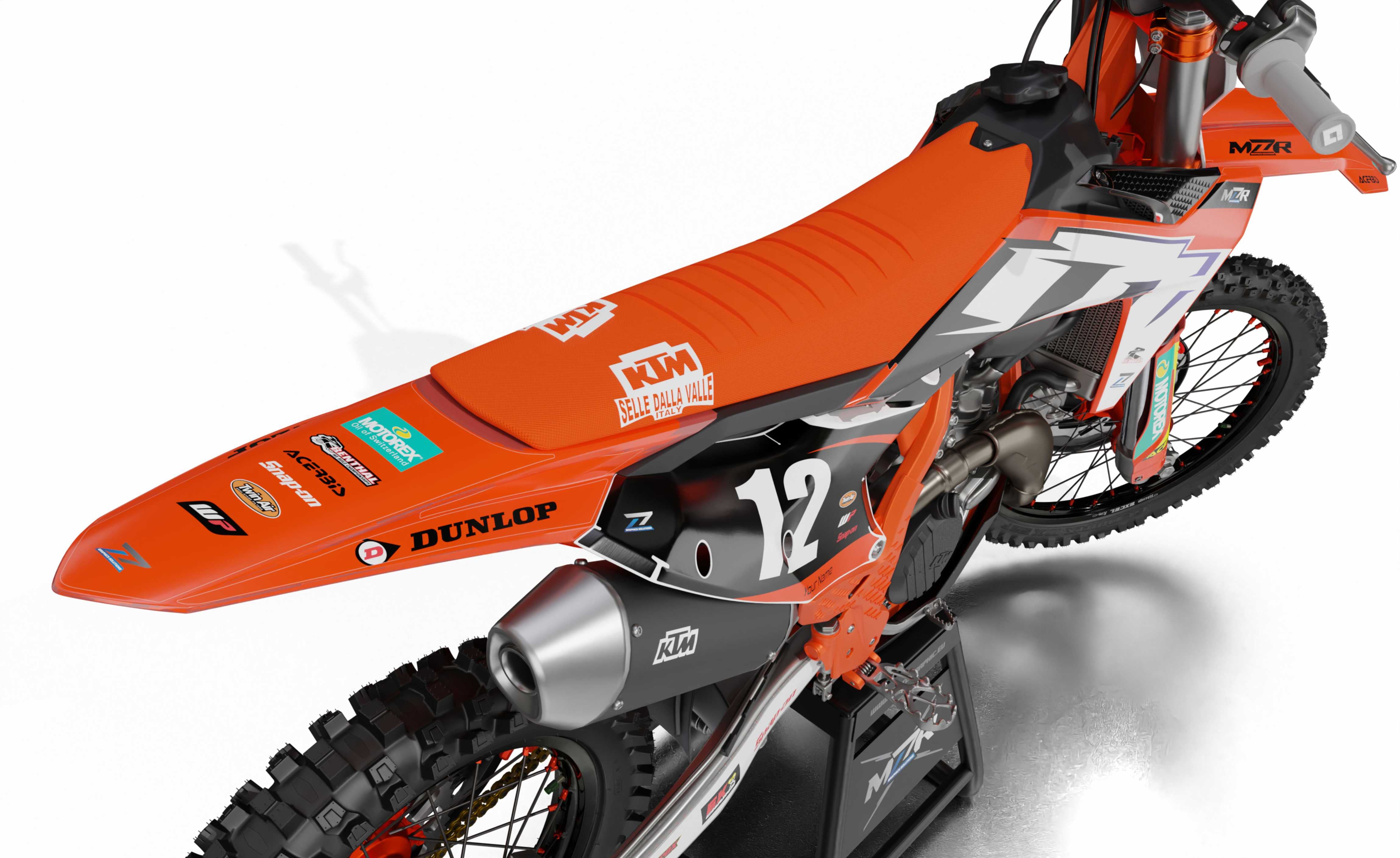 Scrub graphics kit for KTM bikes