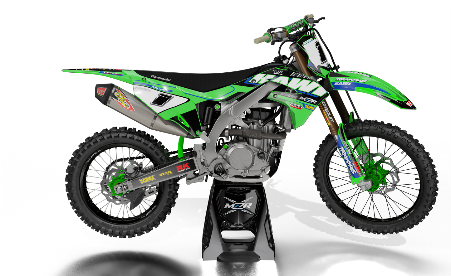 TRAX Grafiken Set für KAWASAKI-Motorräder