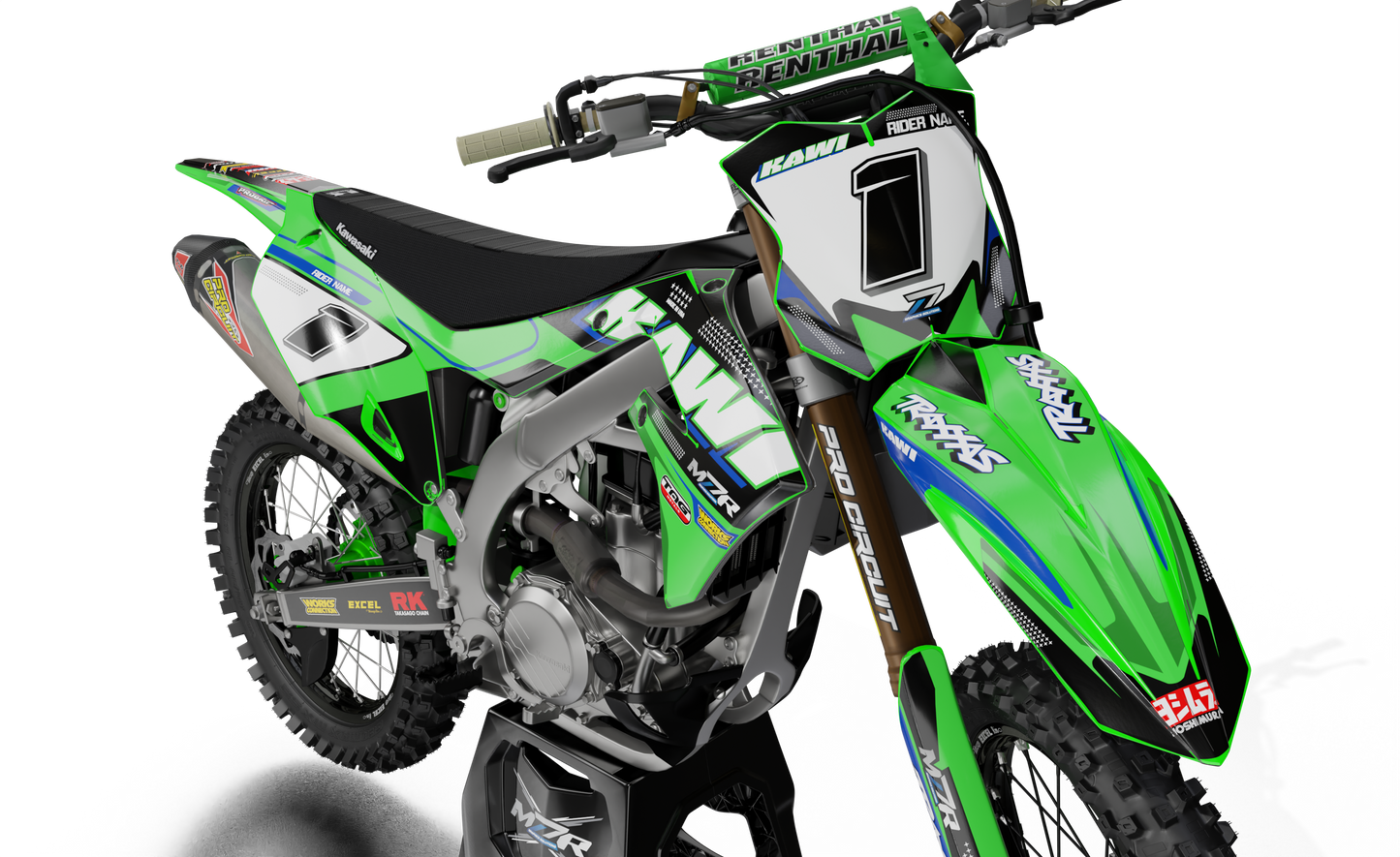 TRAX Grafiken Set für KAWASAKI-Motorräder