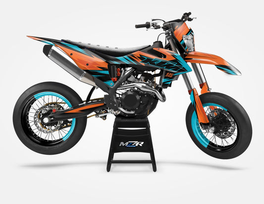 SM RUSHER graphics kit for KTM bikes