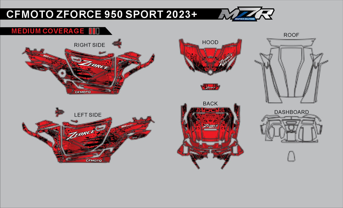 ZFORCE-950-SPORT_redx graphics sticker decals kit medium coverage