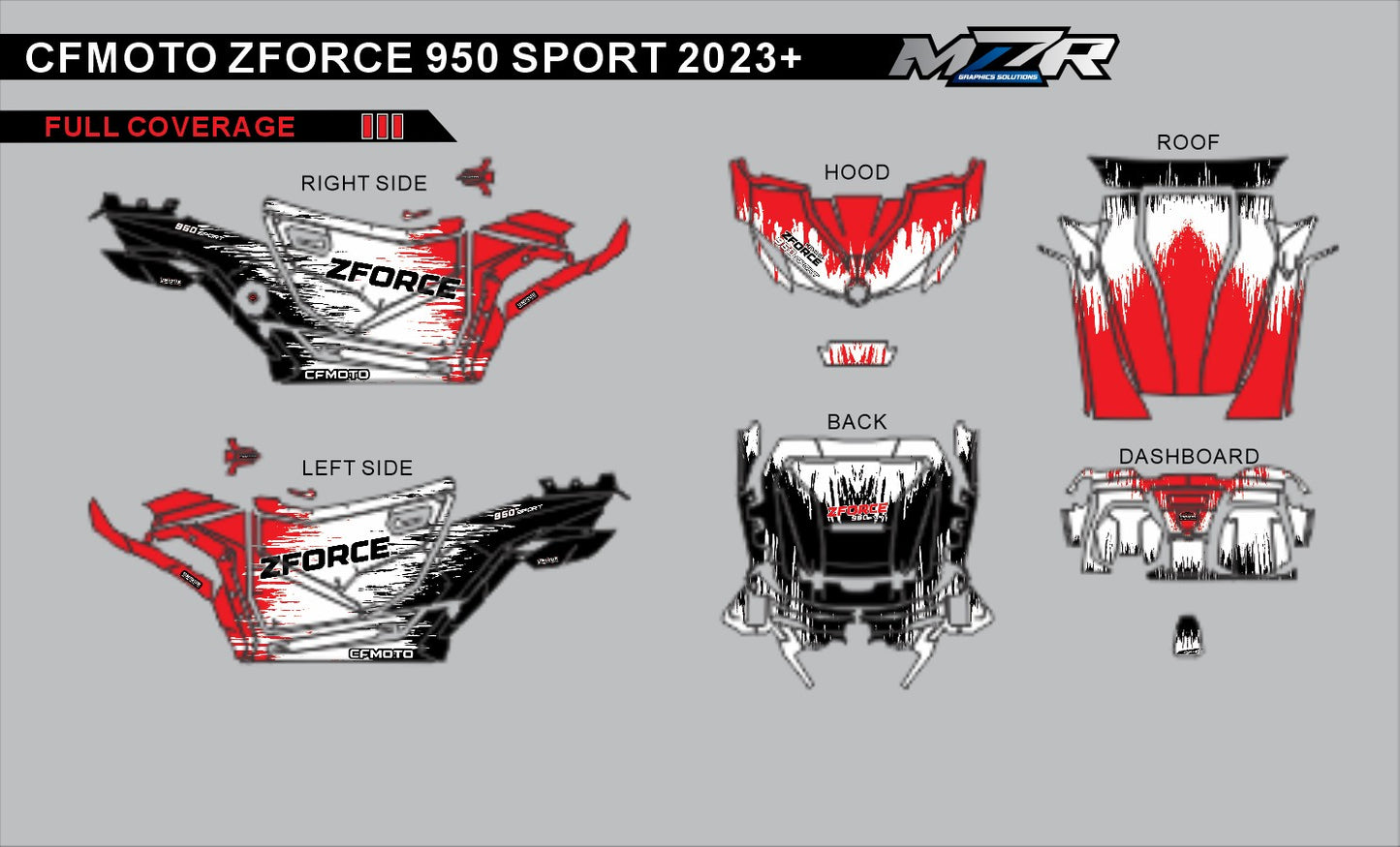 ZFORCE-950-SPORT_STORM graphics decal sticker kit full coverage