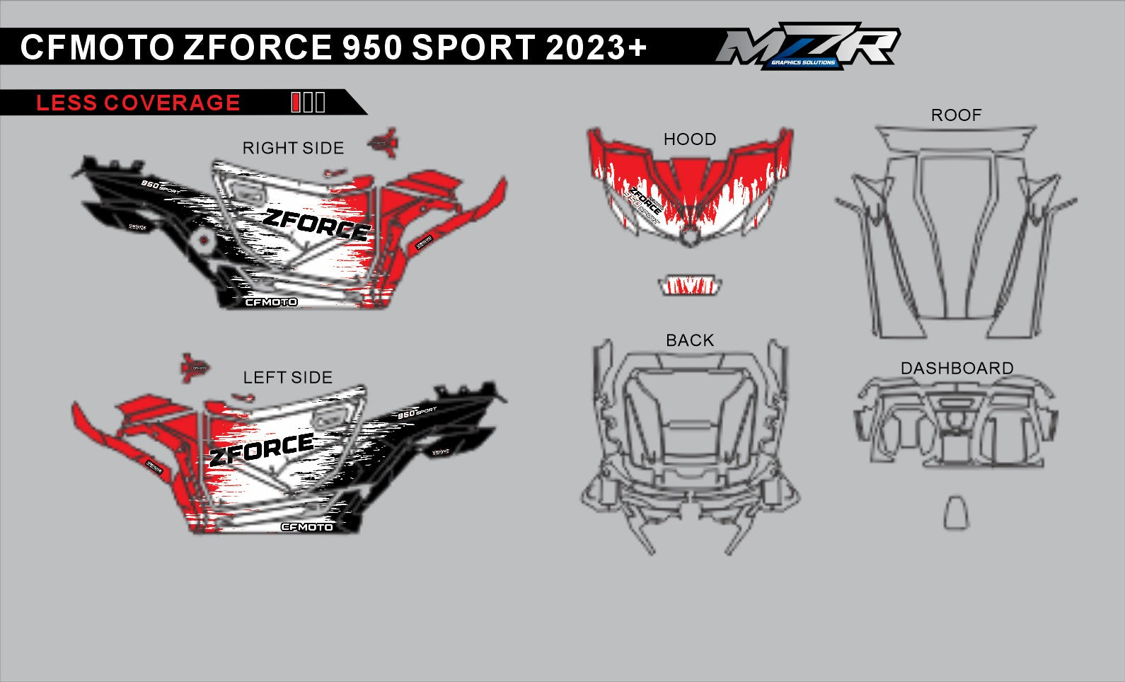ZFORCE-950-SPORT_STORM graphics decal sticker kit less coverage