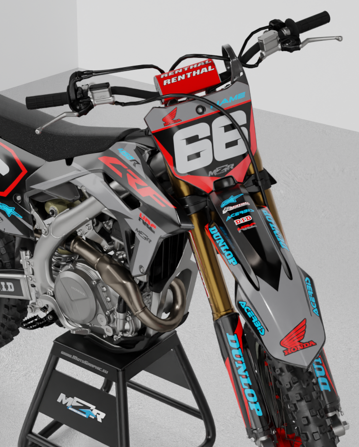 DARK CYAN graphics kit for HONDA bikes