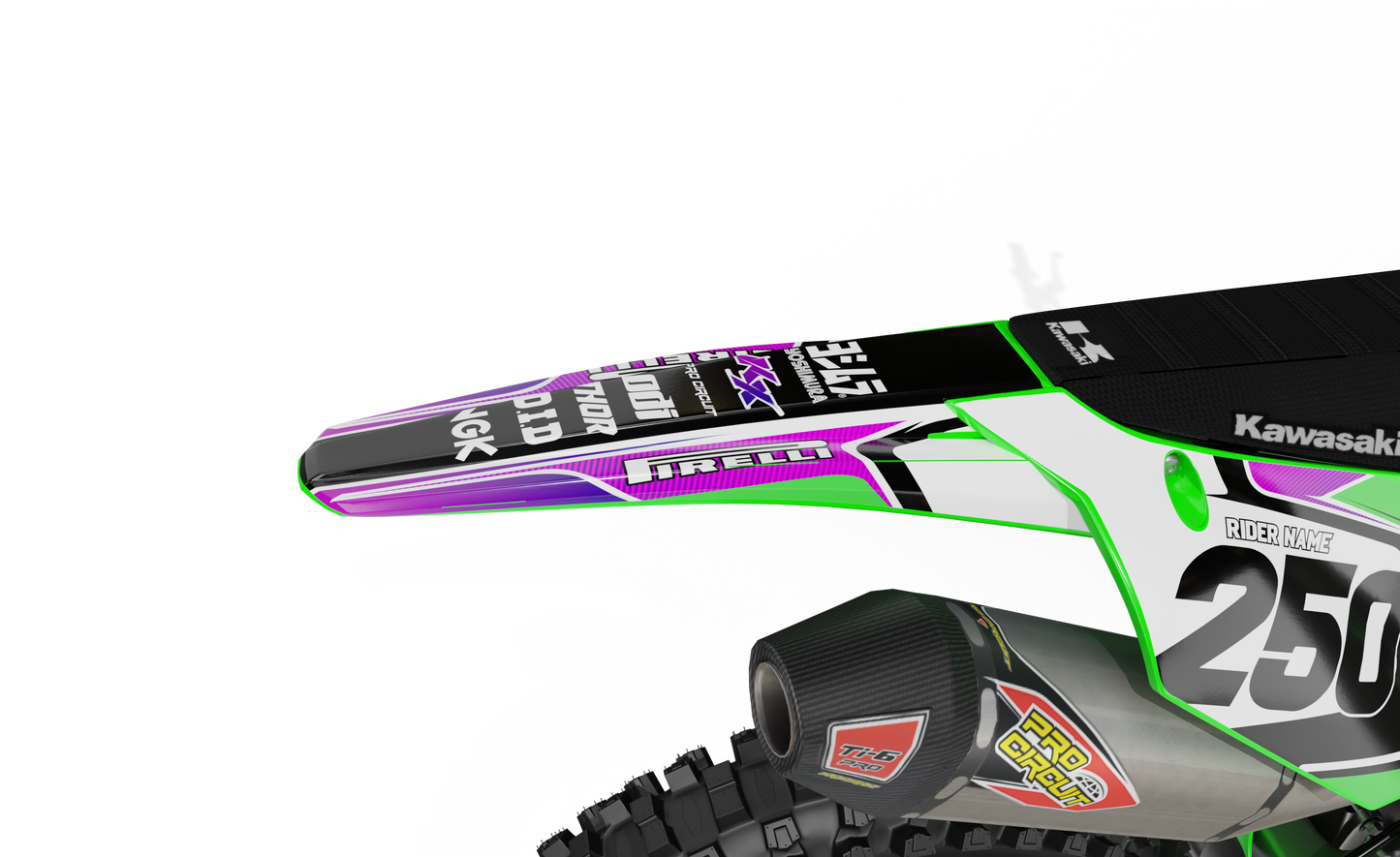 RUTS graphics kit for KAWASAKI bikes