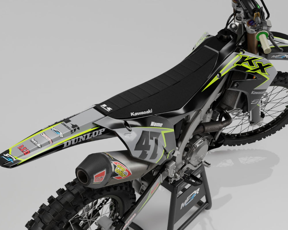 G-FLUOR graphics kit for KAWASAKI bikes