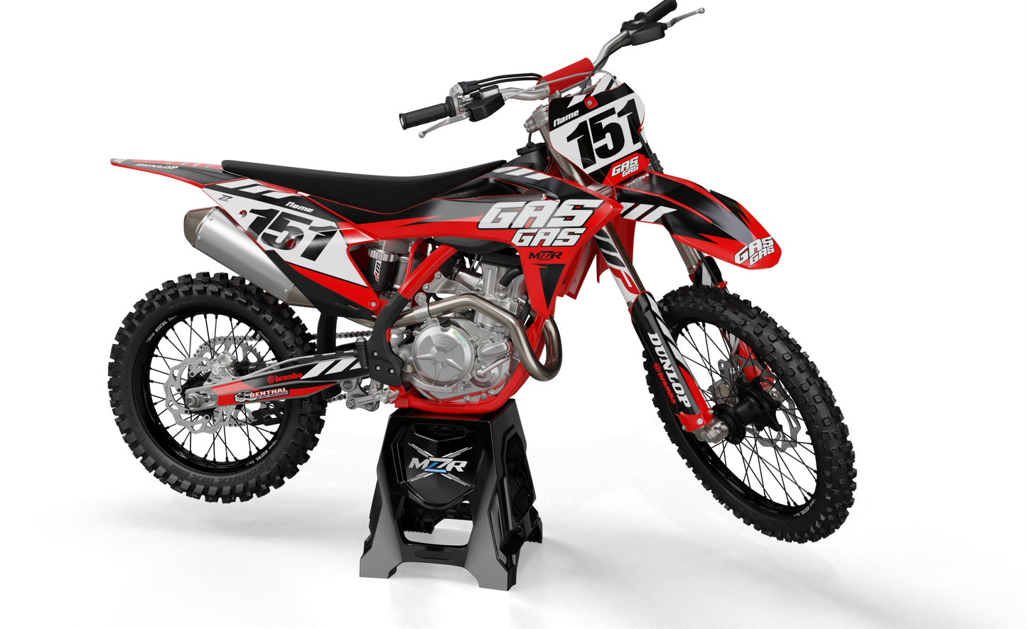RACER graphics kit for GAS GAS bikes