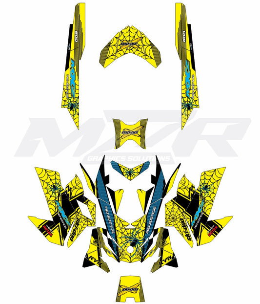 Ski-Doo REV-XP Sled Grafikkit SPIDER