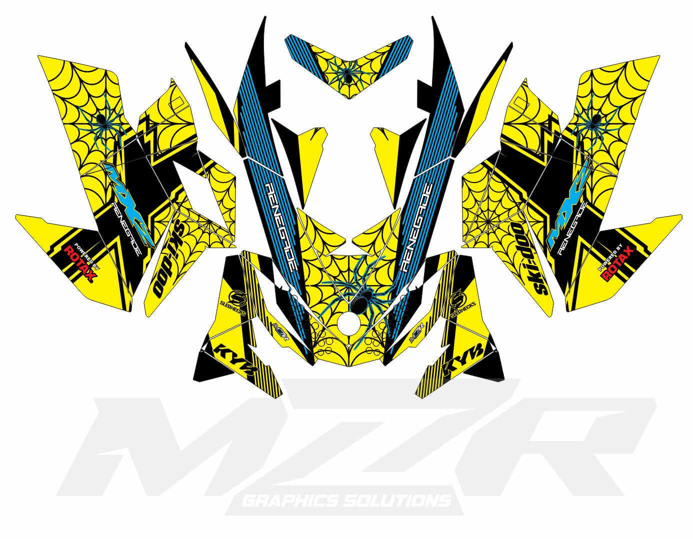 Ski-Doo REV-XP Sled Grafikkit SPIDER