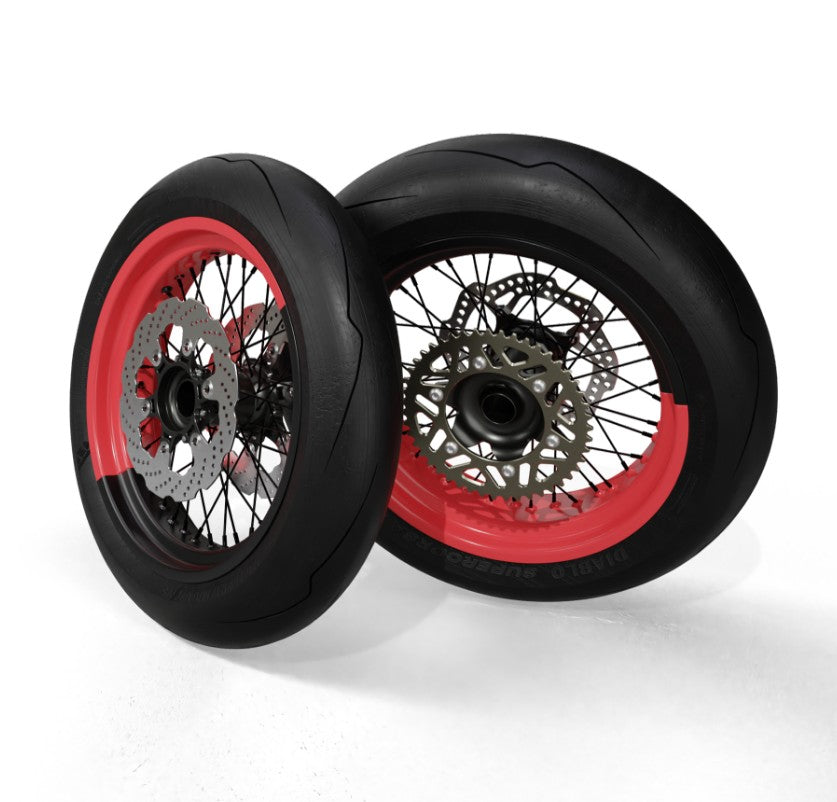50/50 RIM WRAP - 17" INCH FRONT + 17" INCH REAR - 36 SPOKES
