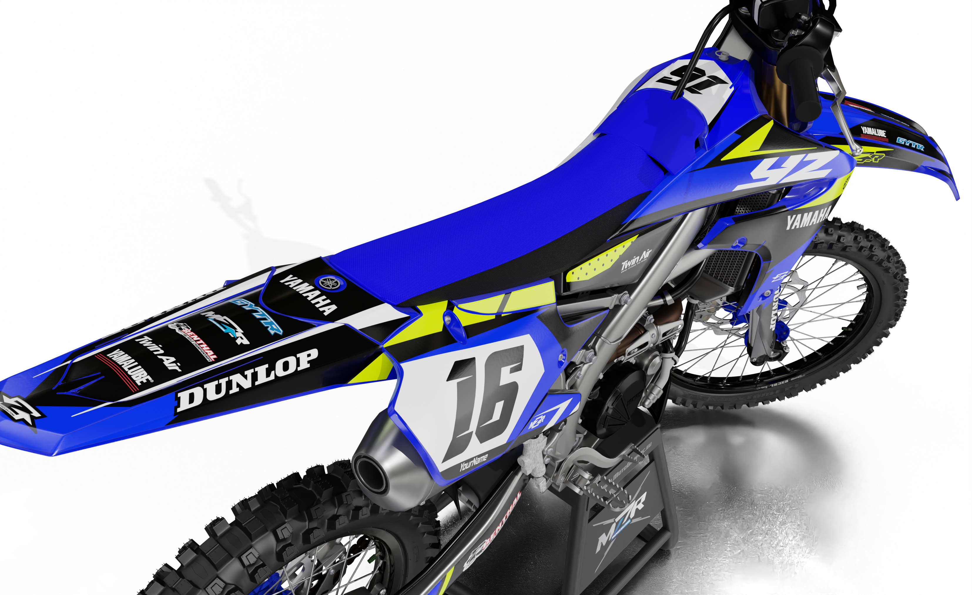 FLUO graphics kit for YAMAHA bikes